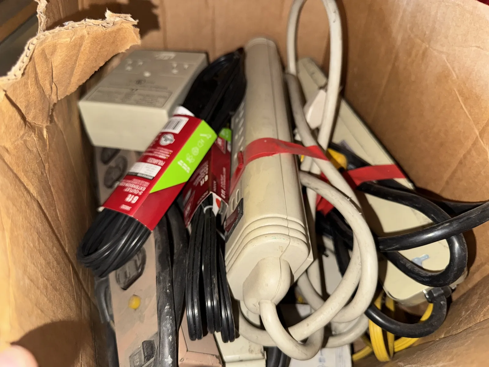 Contents Of (1) Shelf: Assorted Electrical Supply, Power Strips, LED Dimmable Drivers And More, photo 3 of 6