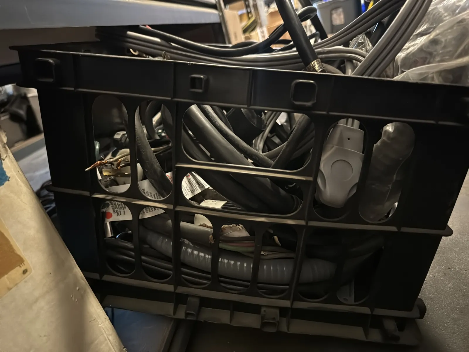 Contents Of (1) Shelf: Assorted Electrical Supply, Assorted Cable, High Voltage Male And Female P, photo 4 of 7