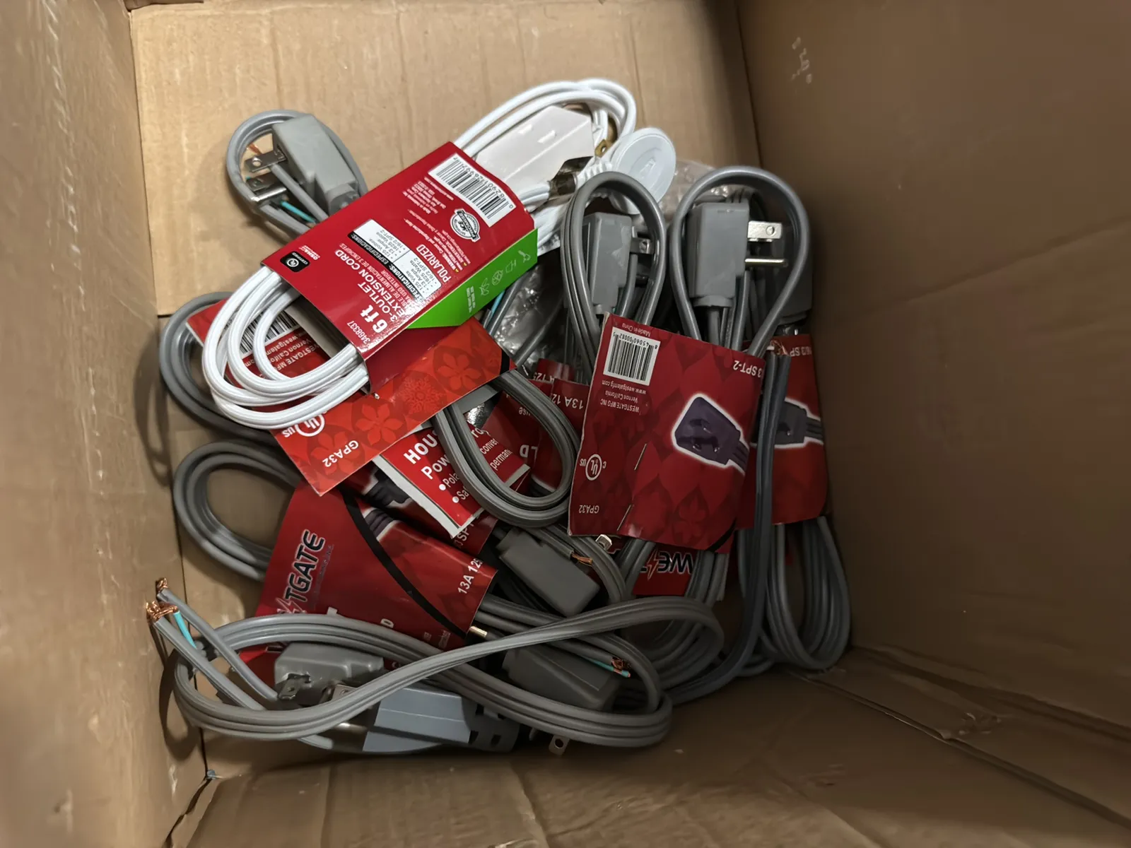 Contents Of (1) Shelf: Assorted Electrical Supply, Assorted Cable, High Voltage Male And Female P, photo 5 of 7