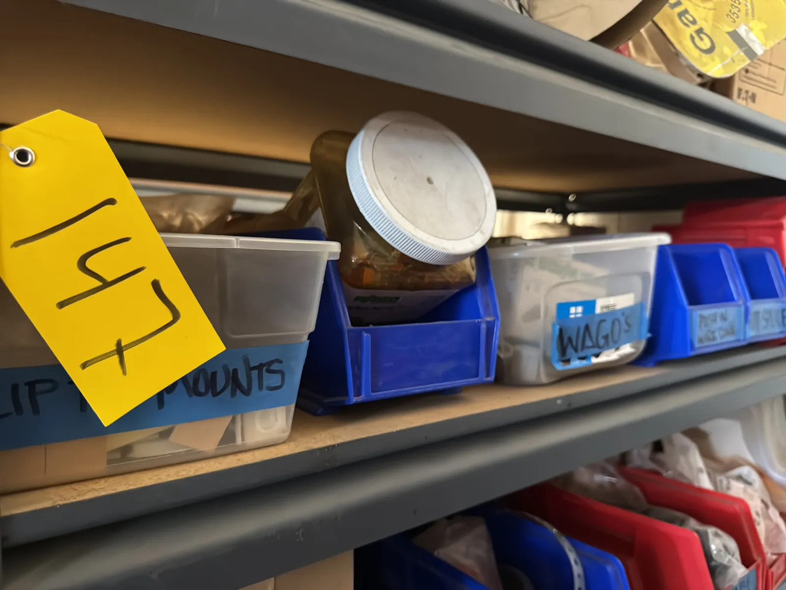 Contents Of (1) Shelf: Assorted Electrical Supply, Connection Hardware And More, photo 1 of 10