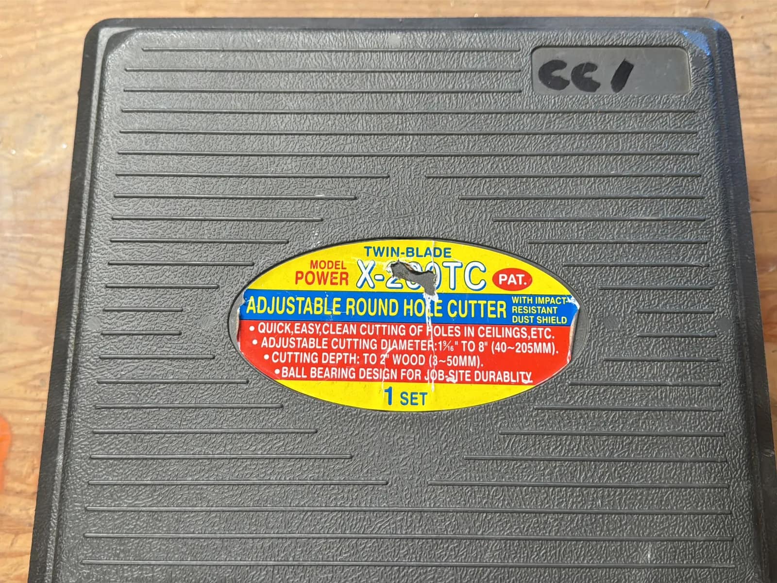 Twin-Blade X200TC Adjustable Round Hole Cutter, photo 3 of 6