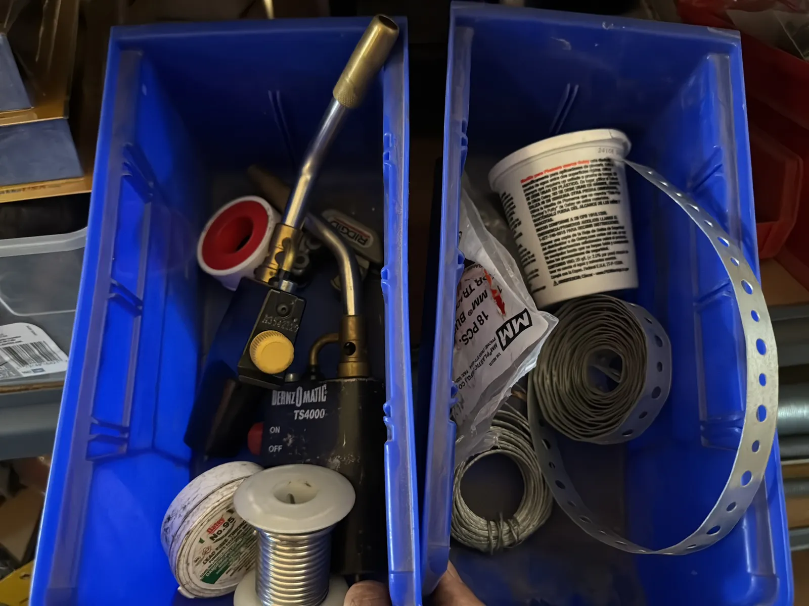 Contents Of (1) Shelf: Assorted Electrical Supply, Soldering Supply, Floor Mount Power Boxes And More, photo 10 of 12