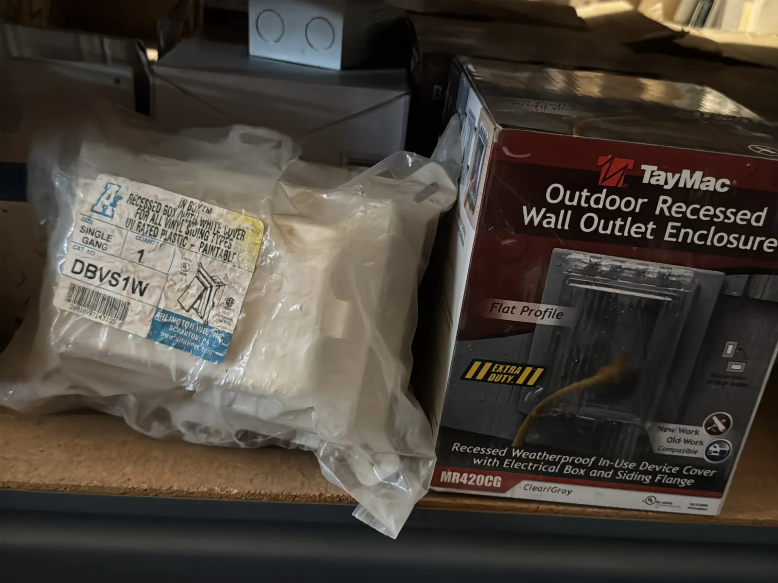 Contents Of (1) Shelf: Assorted Electrical Supply, Weatherproof Boxes, And More, photo 6 of 9