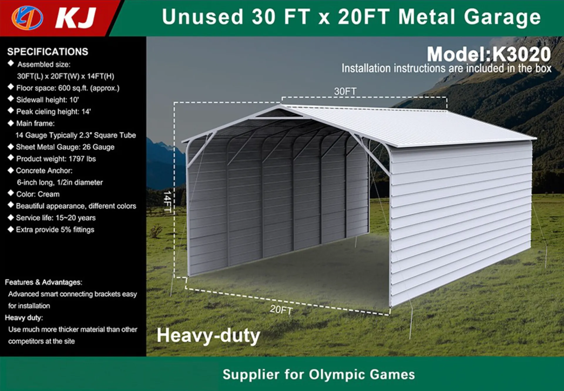 2026-kj-k3020-20x30-metal-garage-mtup17ef