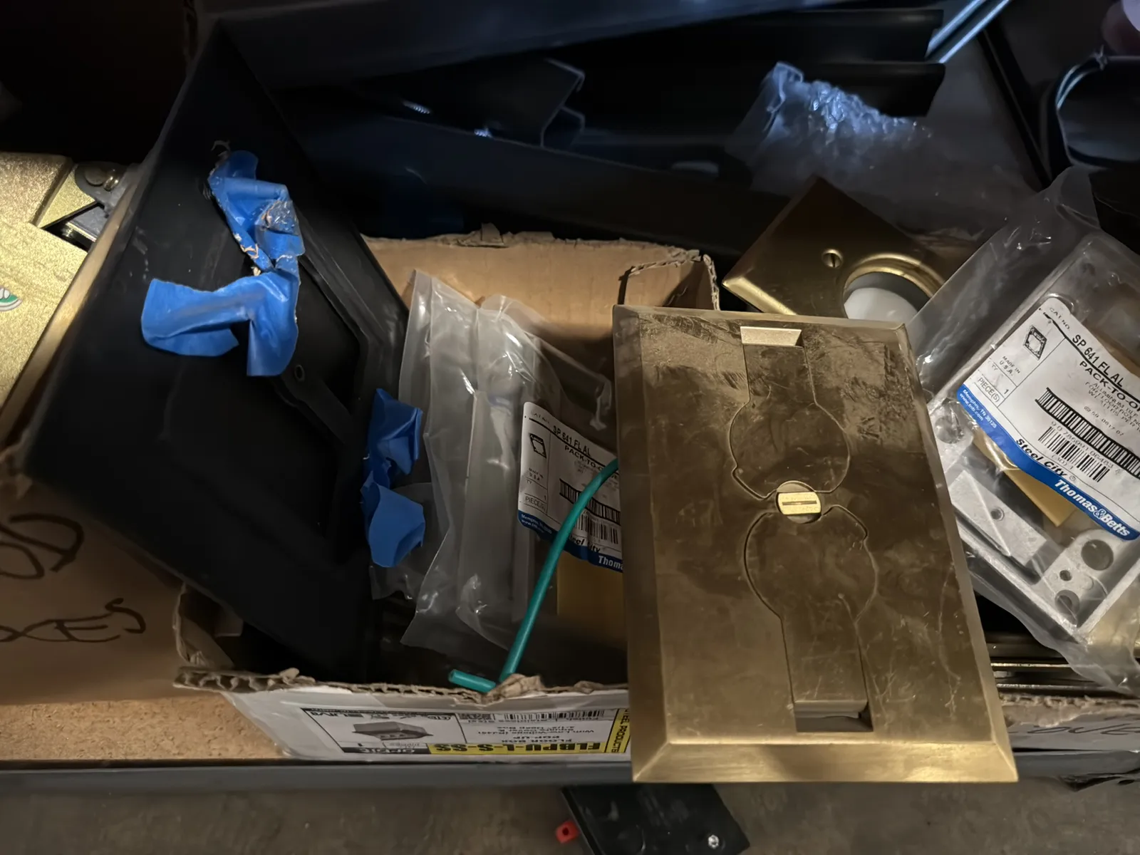 Contents Of (1) Shelf: Assorted Electrical Supply, Strut Channel, Door Chime And More, photo 5 of 7