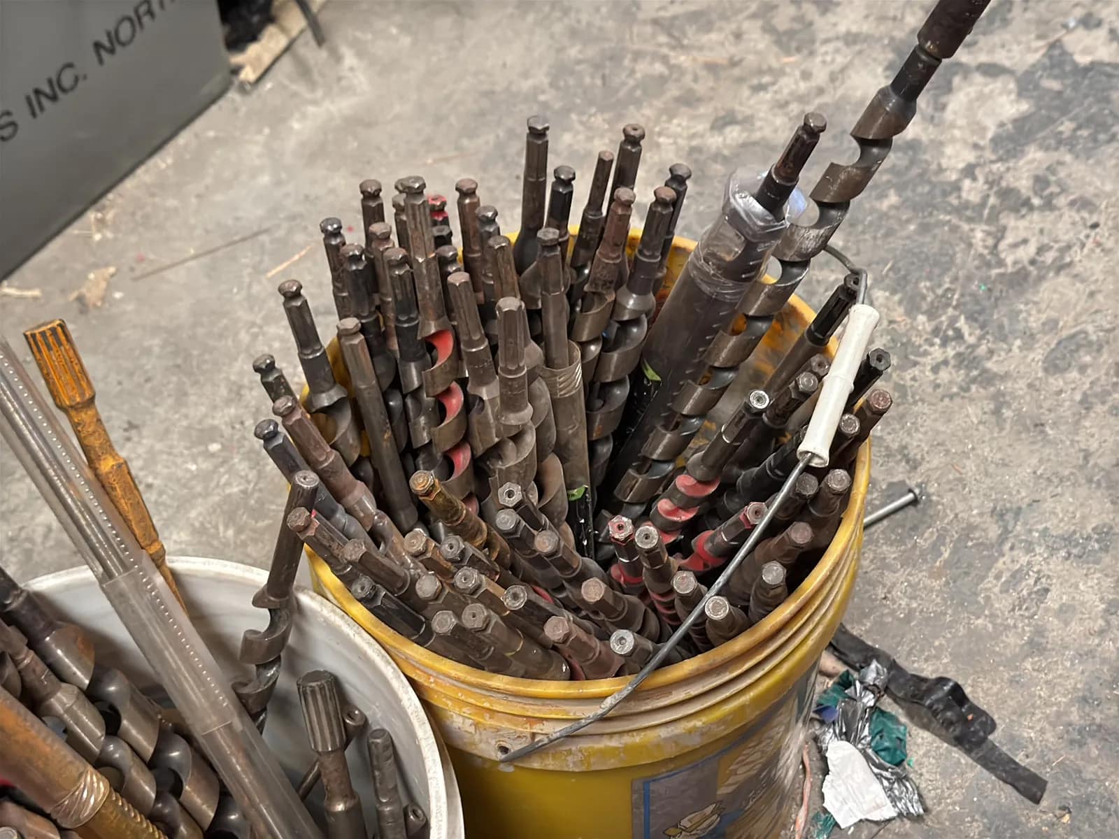 (2) Buckets Of Drill Bits, photo 2 of 11