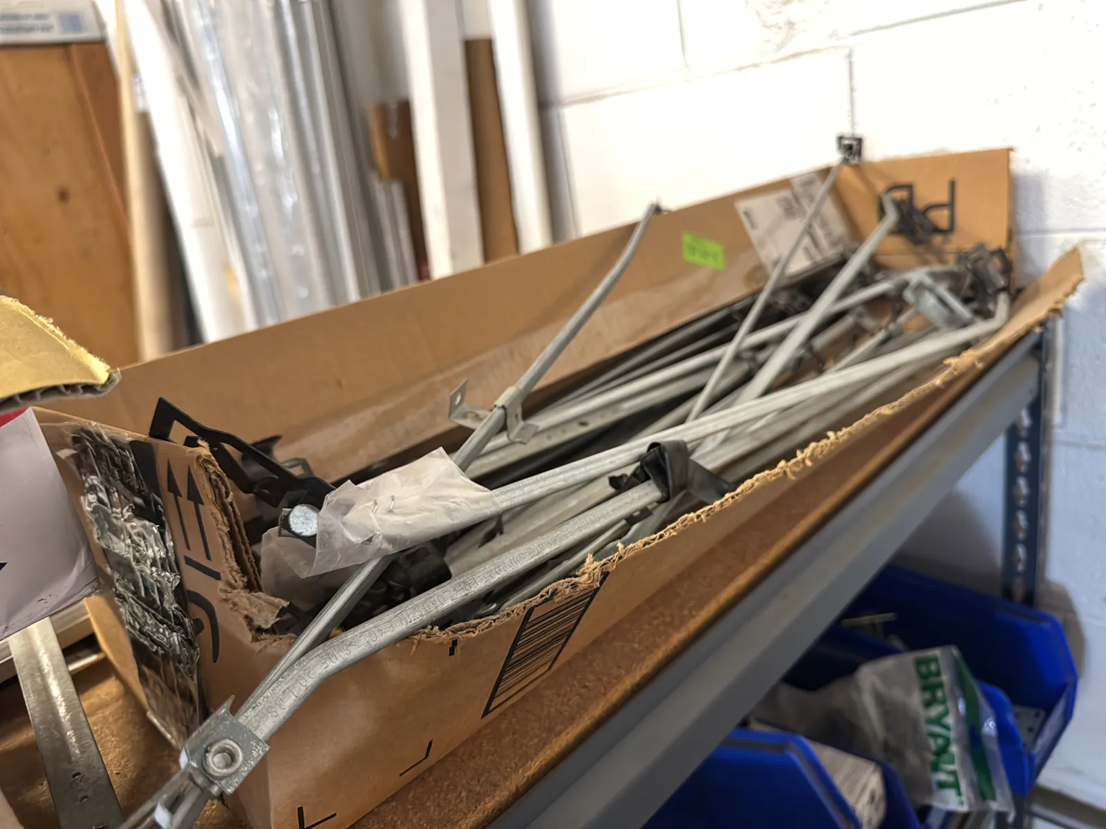 Contents Of Top (4) Racks: Assorted Electrical Supply, Cable Management, Bar Hangers And More, photo 10 of 16