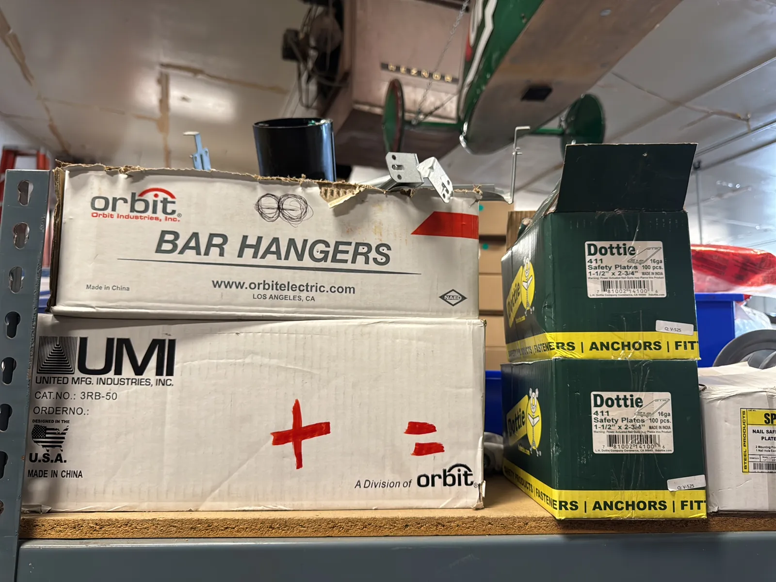 Contents Of Top (4) Racks: Assorted Electrical Supply, Cable Management, Bar Hangers And More, photo 11 of 16