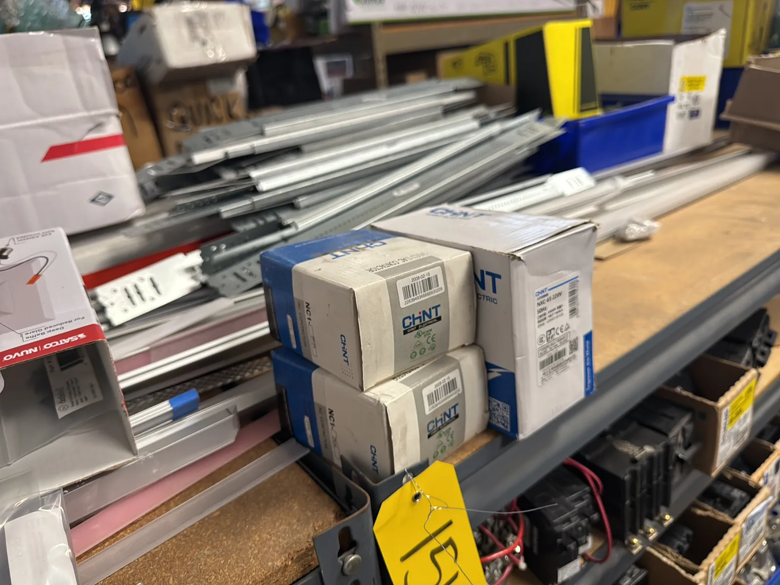 Contents Of Top (4) Racks: Assorted Electrical Supply, Cable Management, Bar Hangers And More, photo 16 of 16