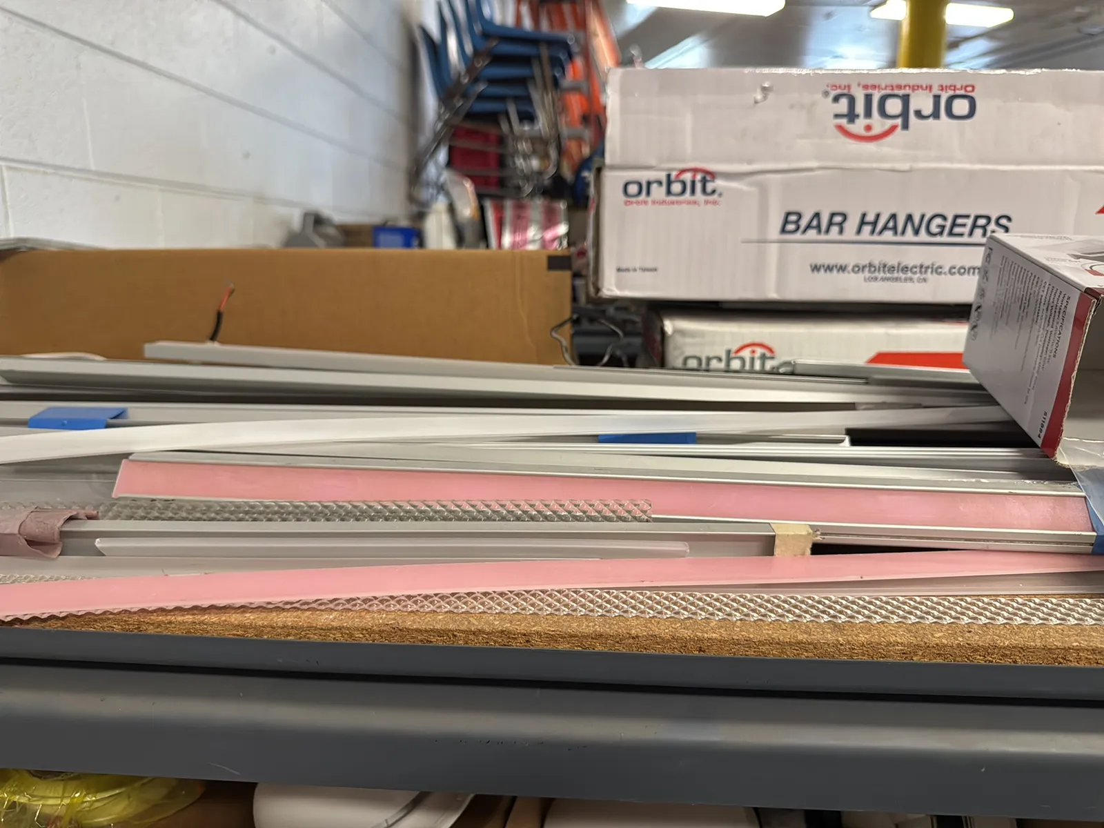 Contents Of Top (4) Racks: Assorted Electrical Supply, Cable Management, Bar Hangers And More, photo 14 of 16
