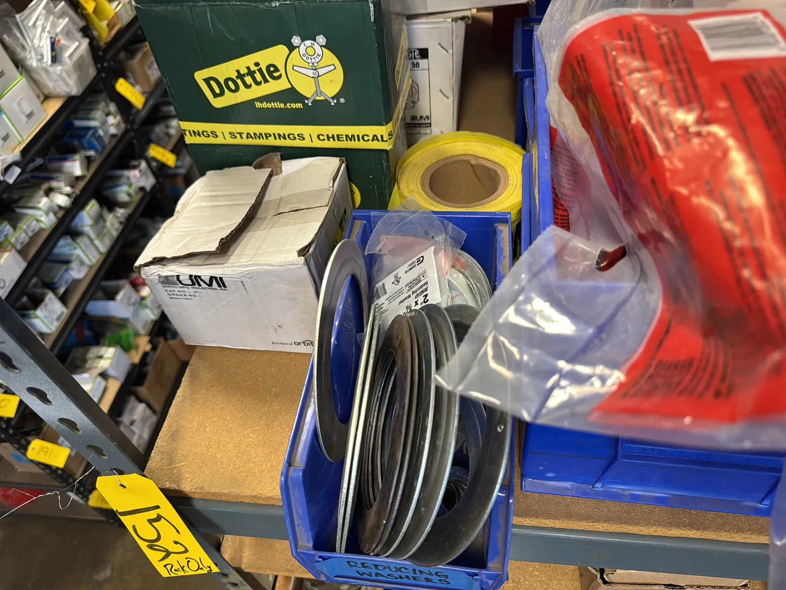 Contents Of Top (4) Racks: Assorted Electrical Supply, Cable Management, Bar Hangers And More, photo 3 of 16