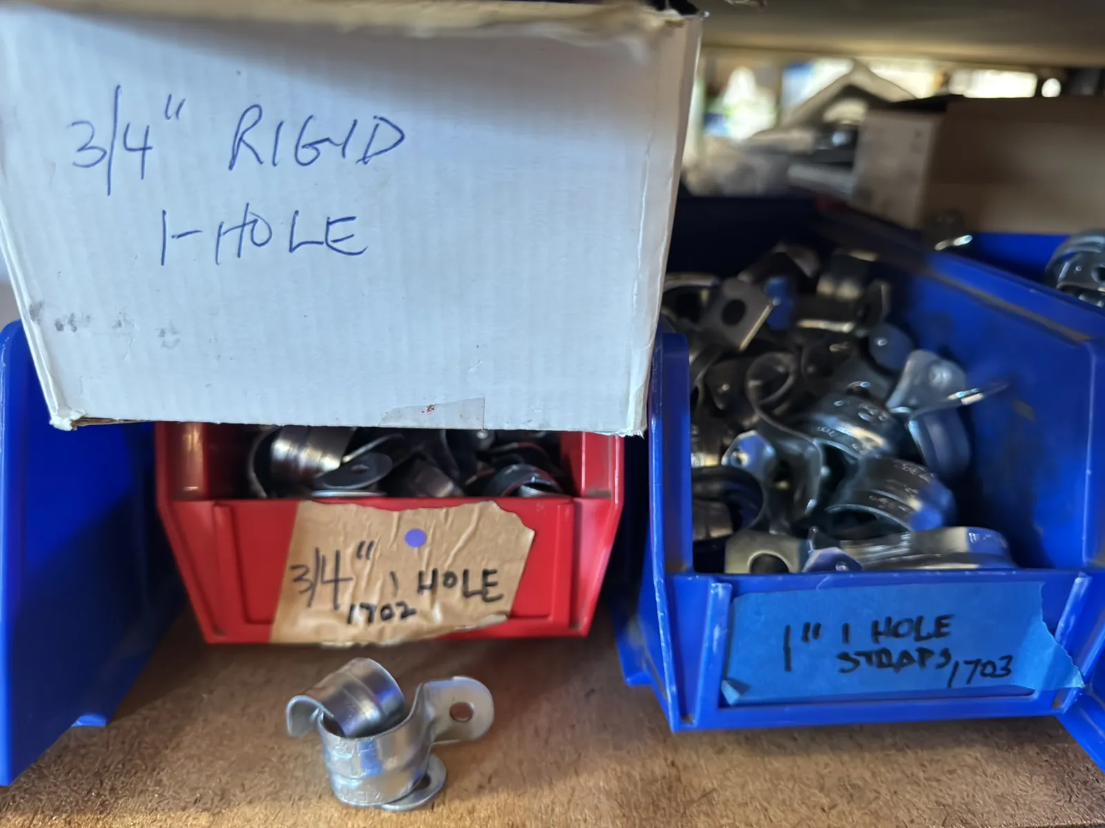Contents Of (1) Shelf: Assorted Electrical Supply, Coupling Hardware And More, photo 3 of 7