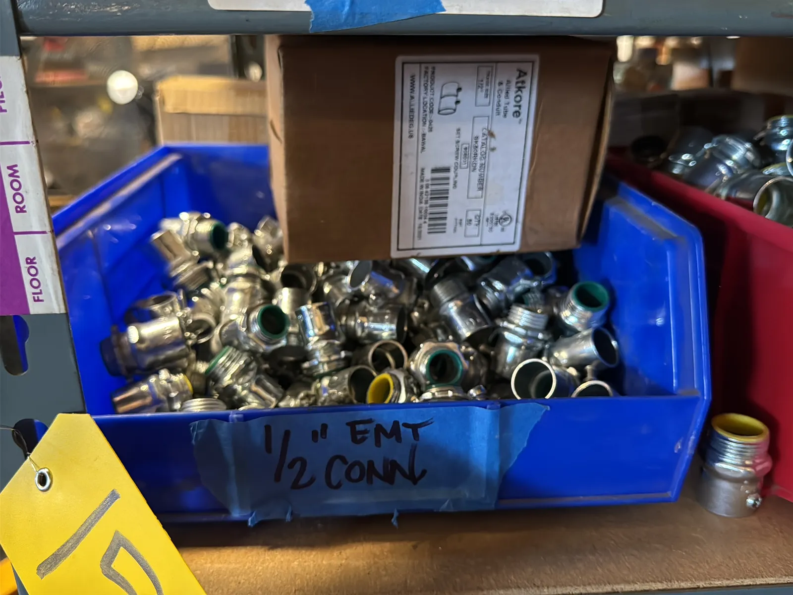 Contents Of (1) Shelf: Assorted Electrical Supply, Coupling Hardware And More, photo 2 of 10