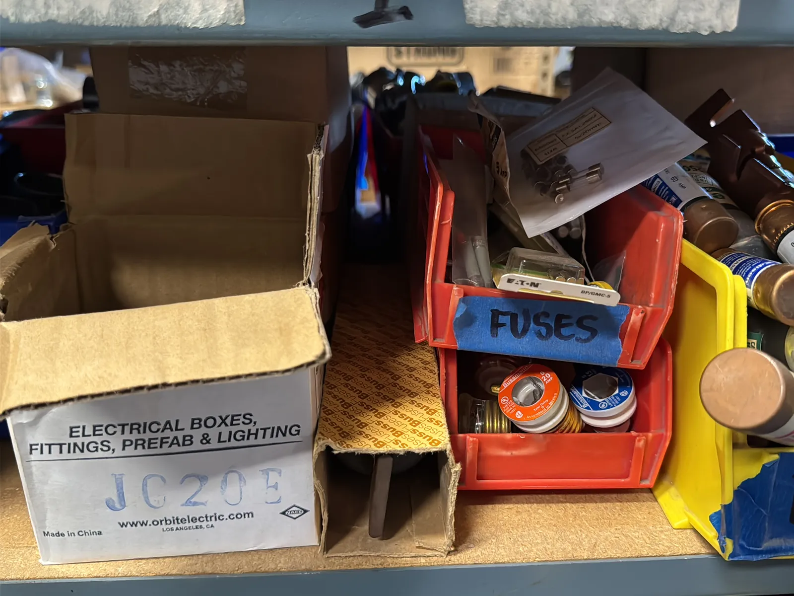 Contents Of (1) Shelf: Assorted Electrical Supply, Coupling Hardware And More, photo 7 of 10
