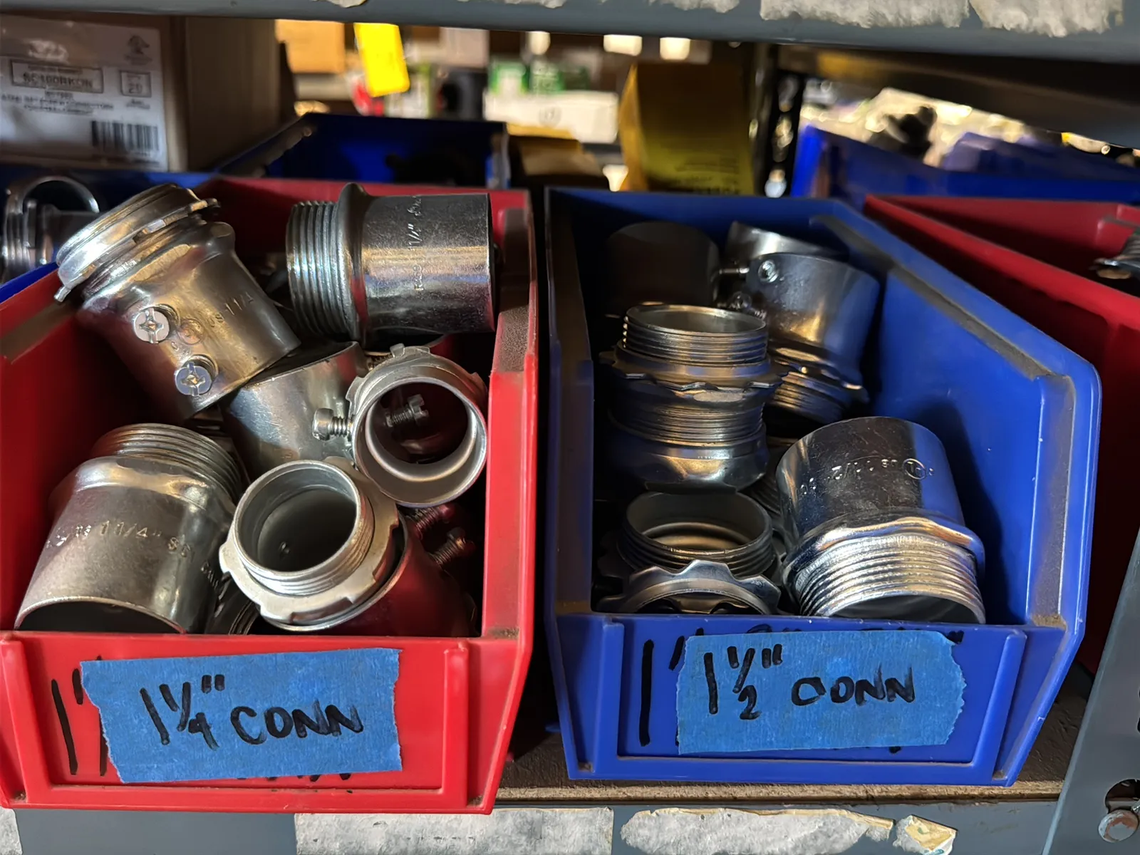 Contents Of (1) Shelf: Assorted Electrical Supply, Coupling Hardware And More, photo 5 of 10