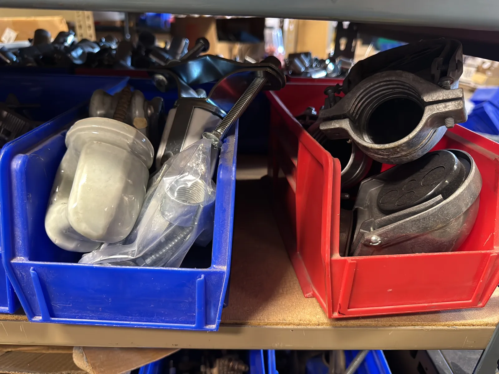 Contents Of (1) Shelf: Assorted Electrical Supply, Coupling Hardware And More, photo 5 of 7