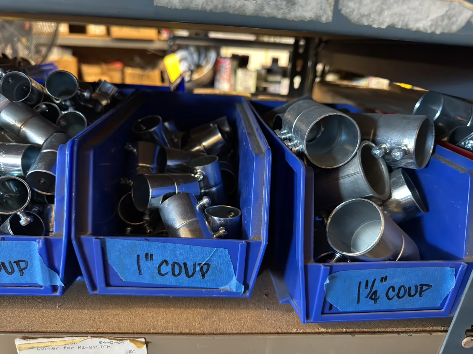 Contents Of (1) Shelf: Assorted Electrical Supply, Coupling Hardware And More, photo 4 of 7