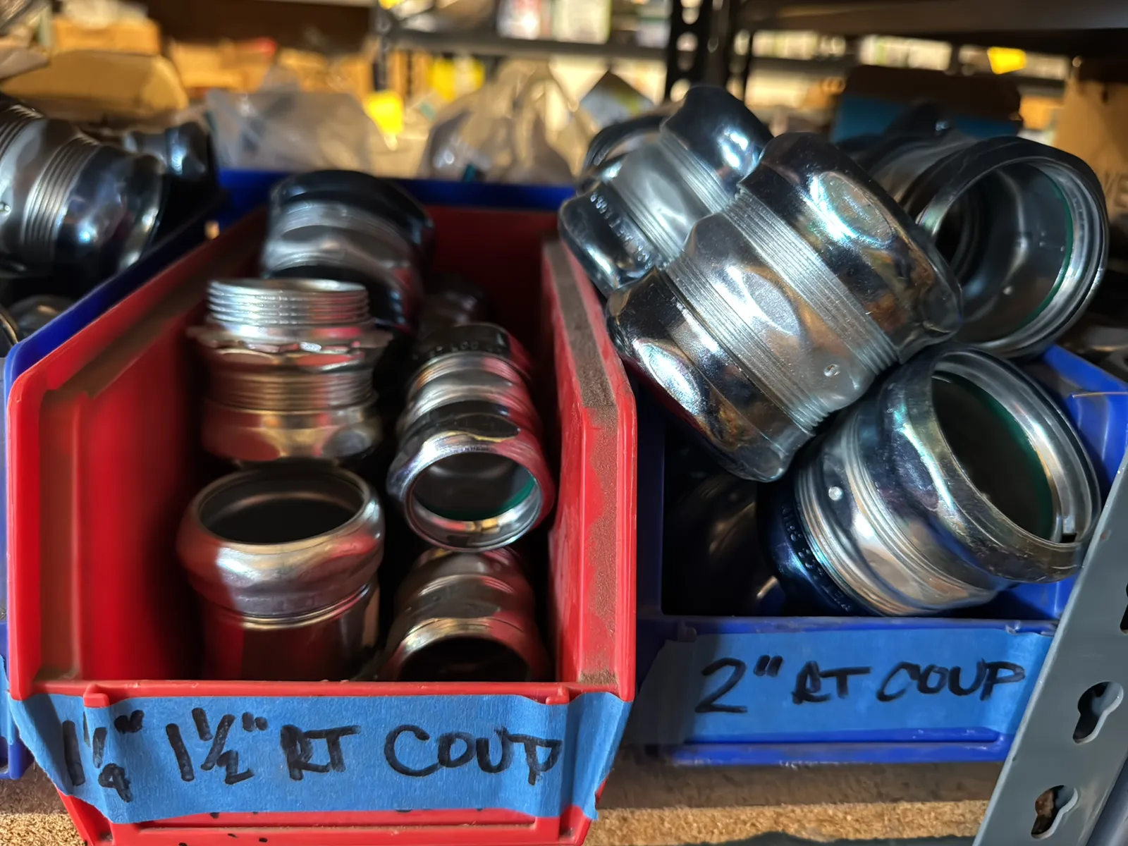 Contents Of (1) Shelf: Assorted Electrical Supply, Coupling Hardware And More, photo 4 of 7