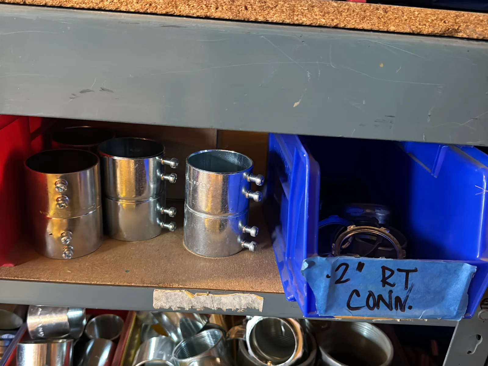 Contents Of (1) Shelf: Assorted Electrical Supply, Coupling Hardware And More, photo 4 of 7