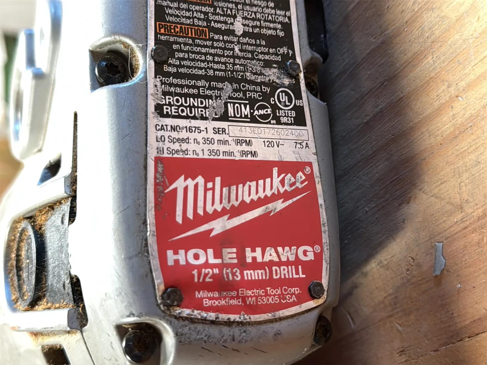 Milwaukee 1/2” Hole Hawg Drill, photo 5 of 5