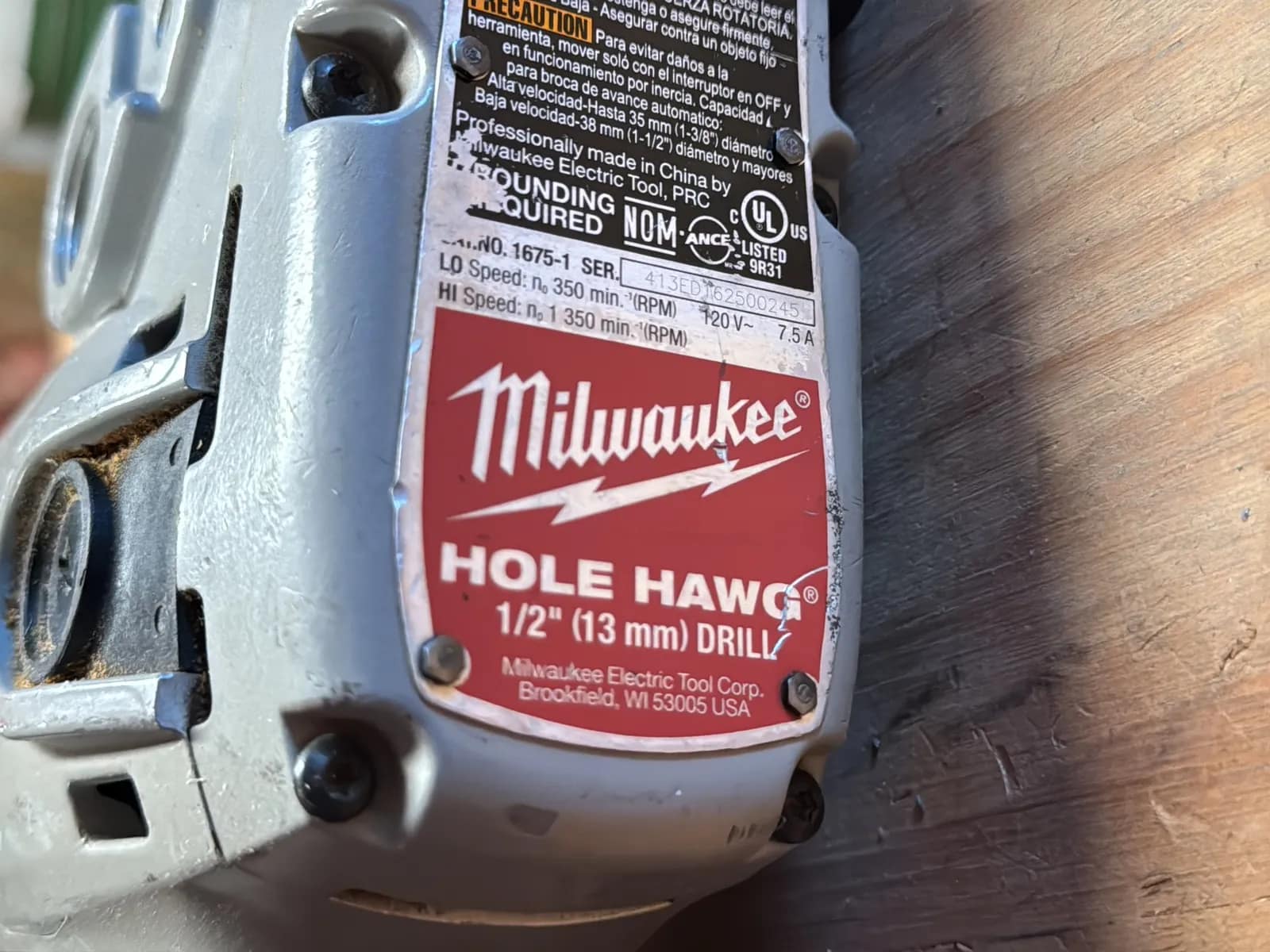 Milwaukee 1/2” Hole Hawg Drill, photo 3 of 5