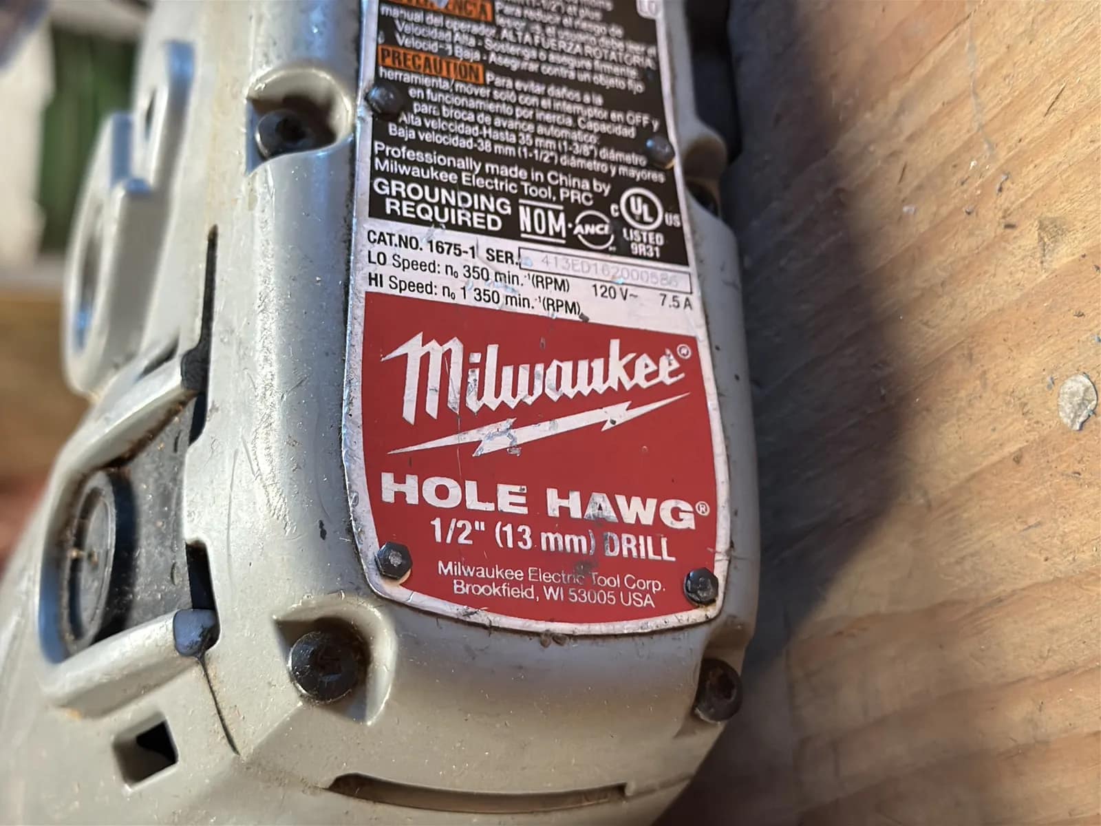 Milwaukee 1/2” Hole Hawg Drill, photo 5 of 5