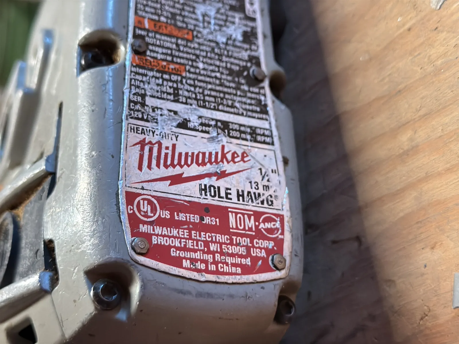 Milwaukee 1/2” Hole Hawg Drill, photo 5 of 5