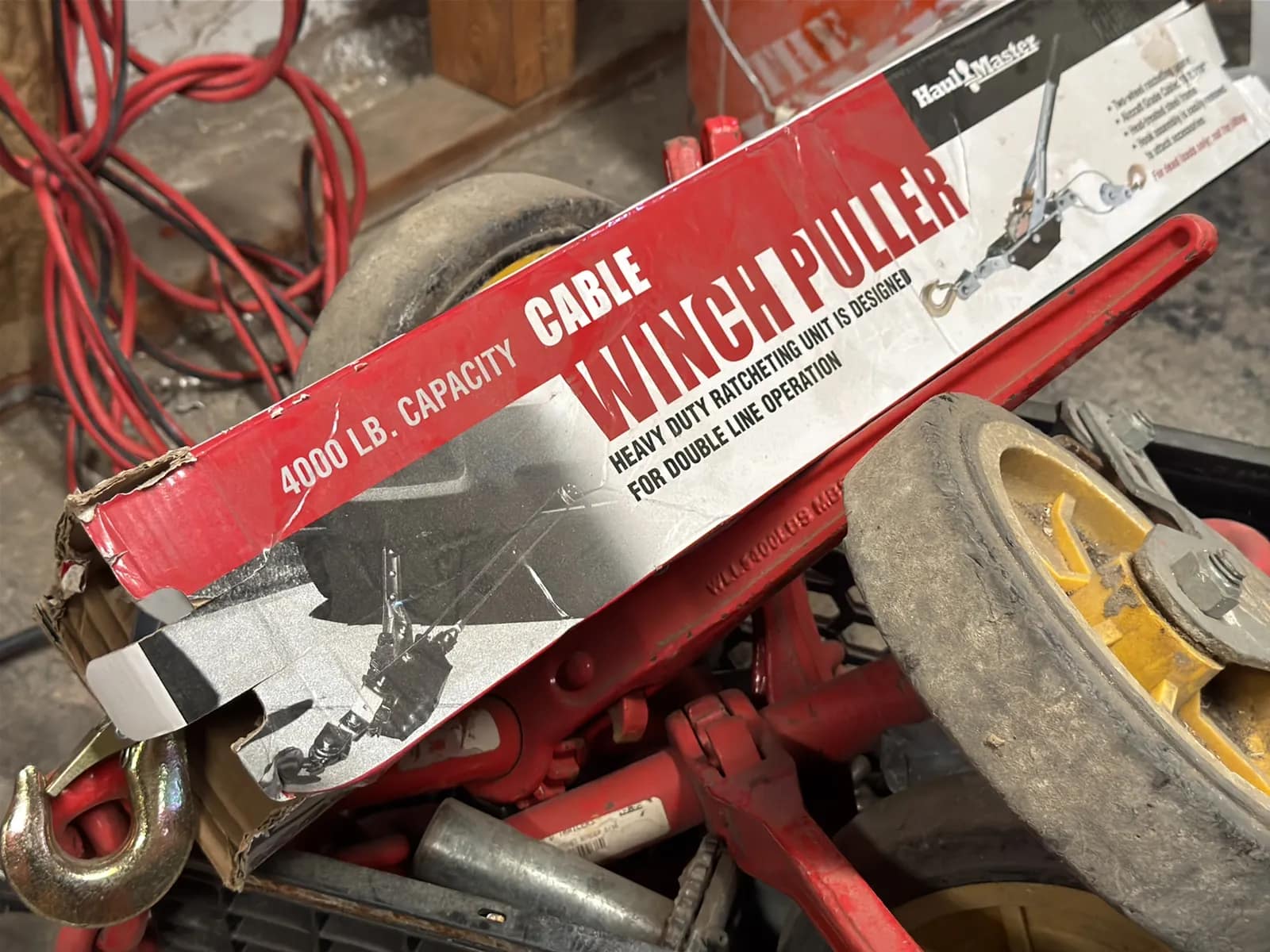Crate And Contents: Chain Binders, Heavy Duty Large Casters, photo 2 of 6