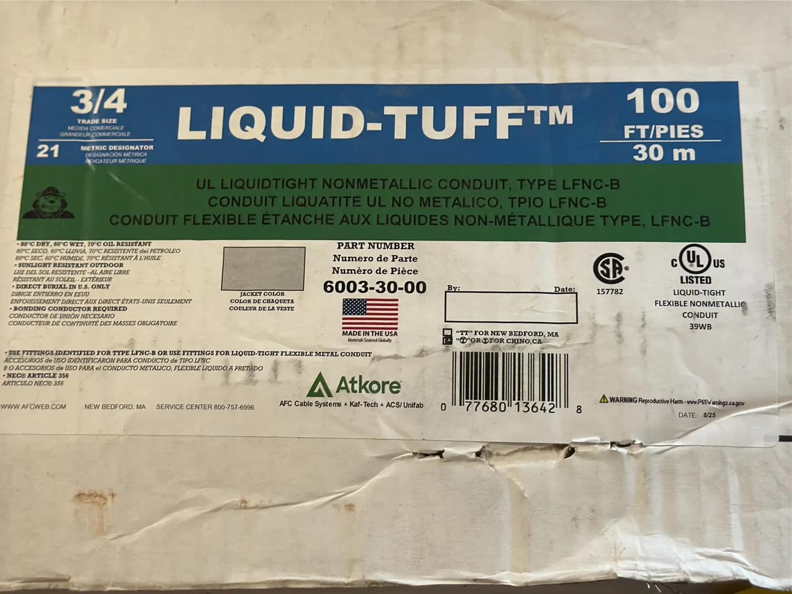 (2) Boxes Of Liquid-Tuff Conduit, photo 5 of 5