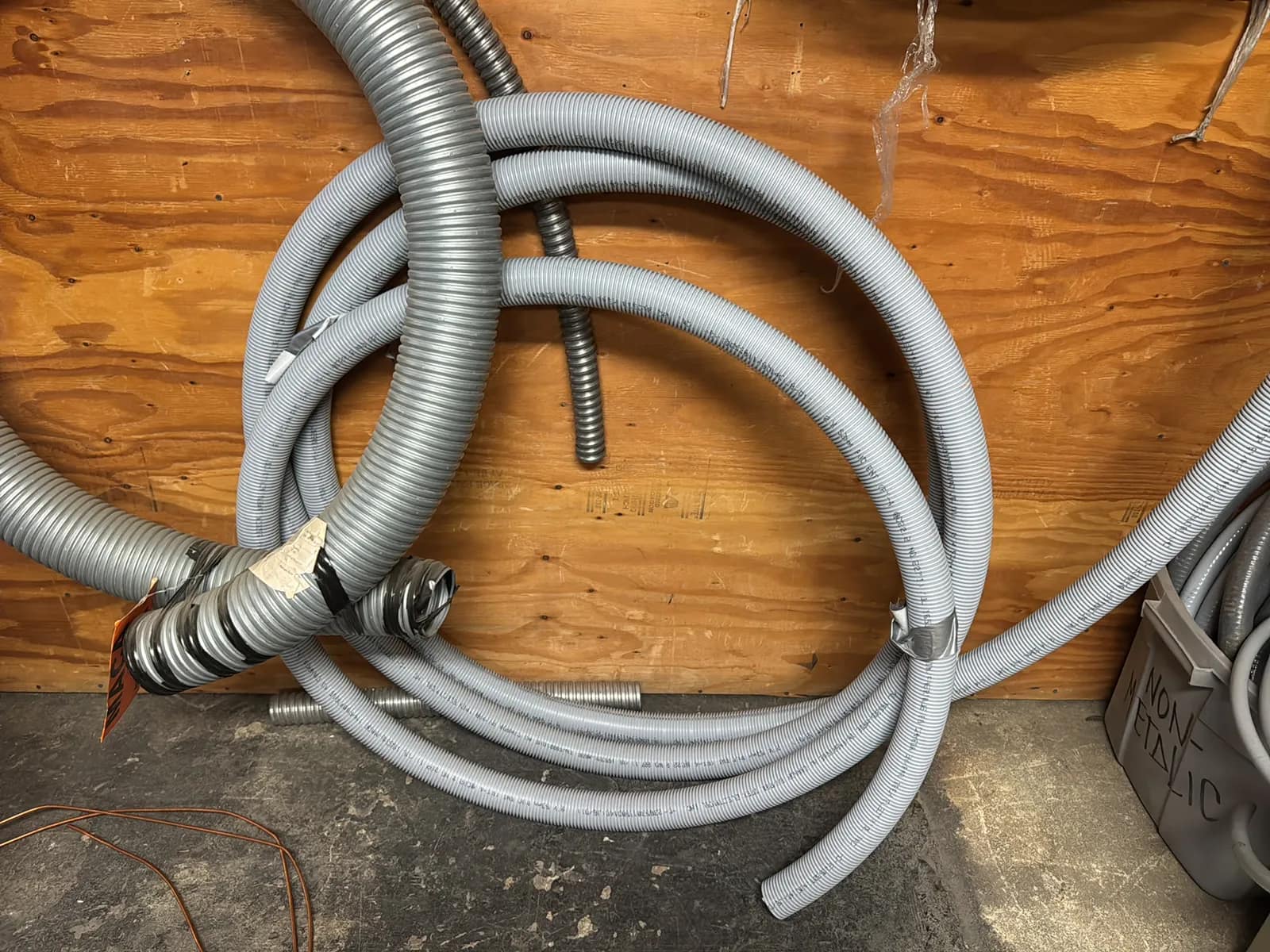 Contents Of Wall: Assorted Conduit, photo 5 of 11