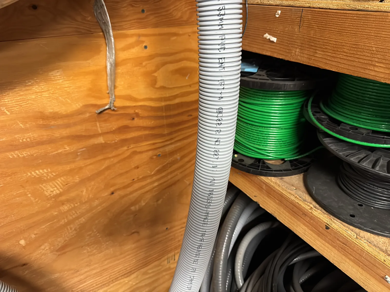 Contents Of Wall: Assorted Conduit, photo 7 of 11