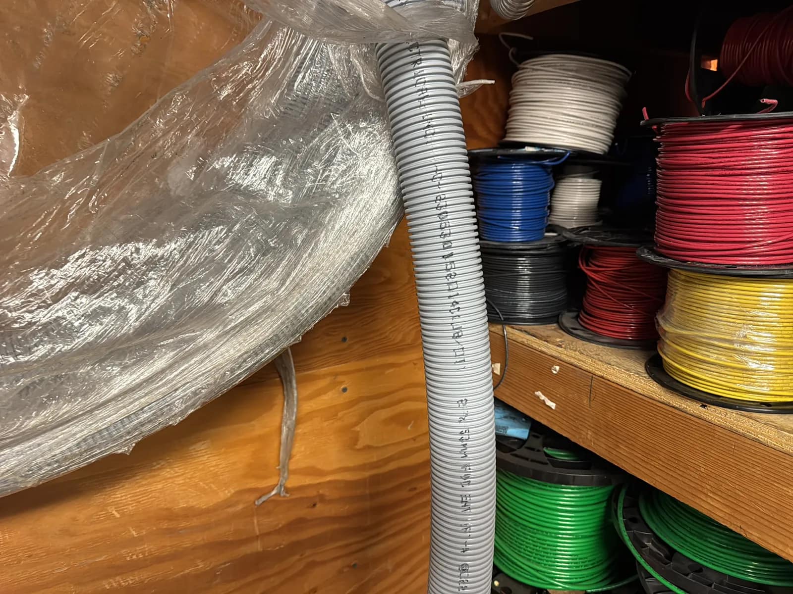 Contents Of Wall: Assorted Conduit, photo 6 of 11