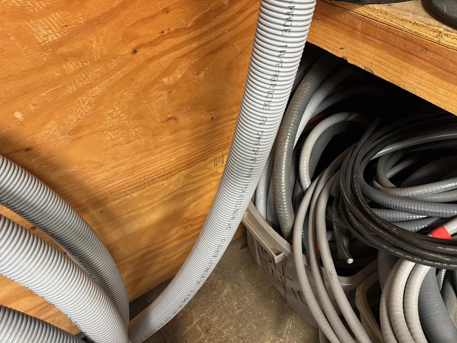 Contents Of Wall: Assorted Conduit, photo 8 of 11