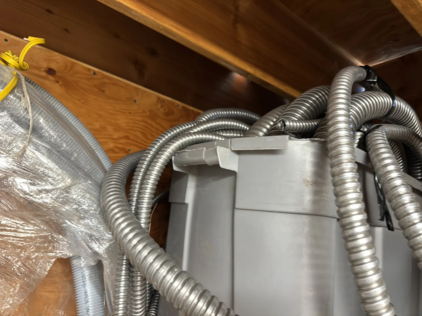 Contents Of Wall: Assorted Conduit, photo 10 of 11