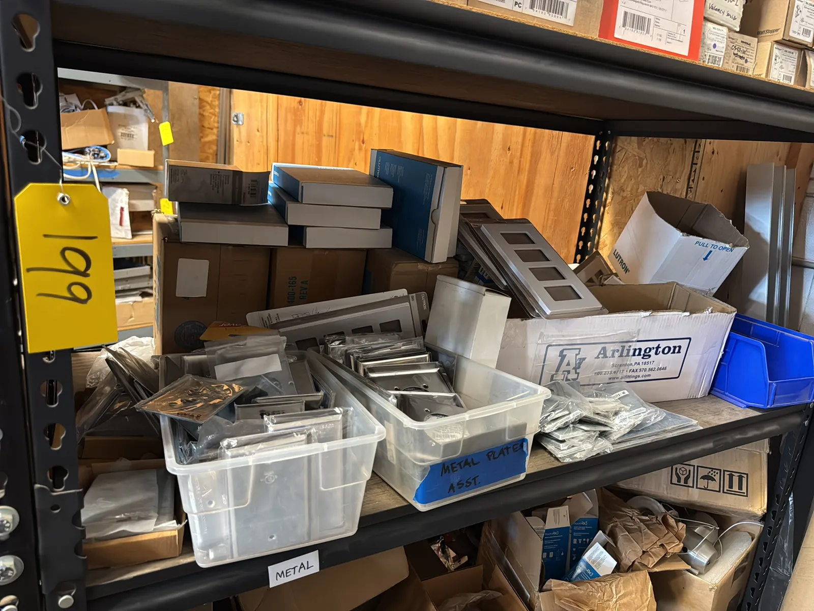 Contents Of (1) Shelf: Lutron Accessories, Switch Covers And More, photo 1 of 13