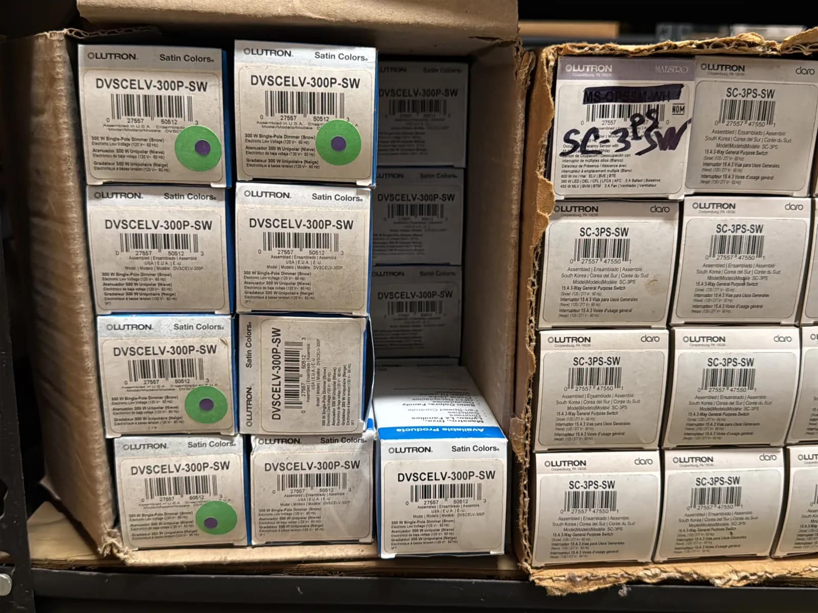 Contents Of (1) Shelf: Leviton Switches, Lutron Switches And More, photo 8 of 12