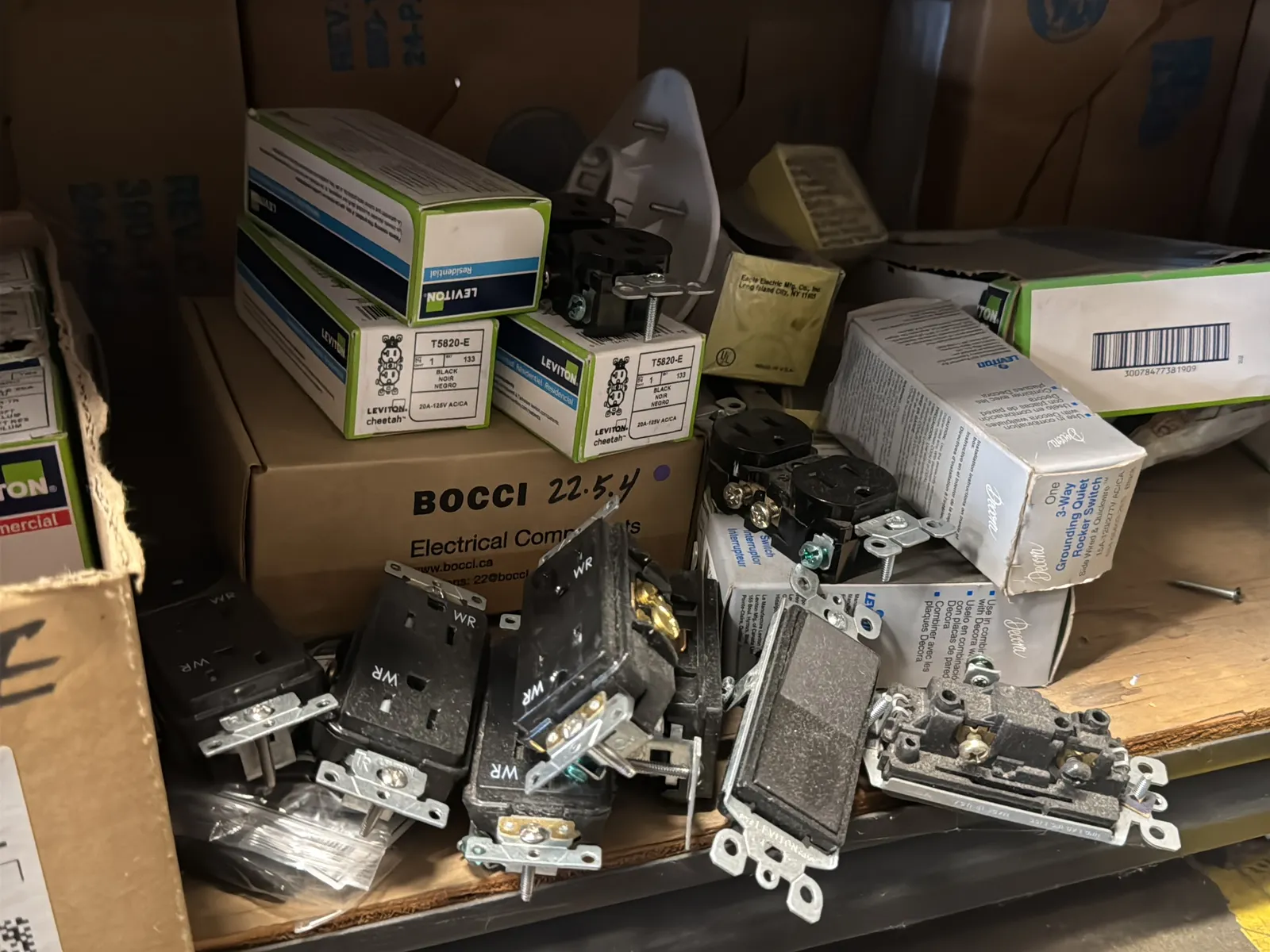 Contents Of (1) Shelf: Leviton Switches, Lutron Switches And More, photo 4 of 12