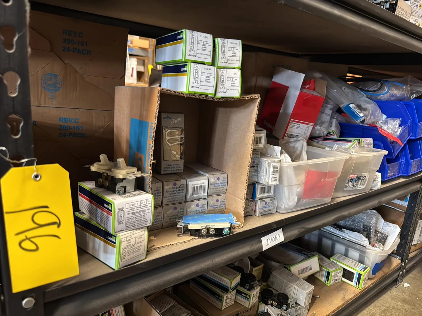 Contents Of (1) Shelf: Decora Switches, Lutron Switches, Switch Plates And More, photo 1 of 9