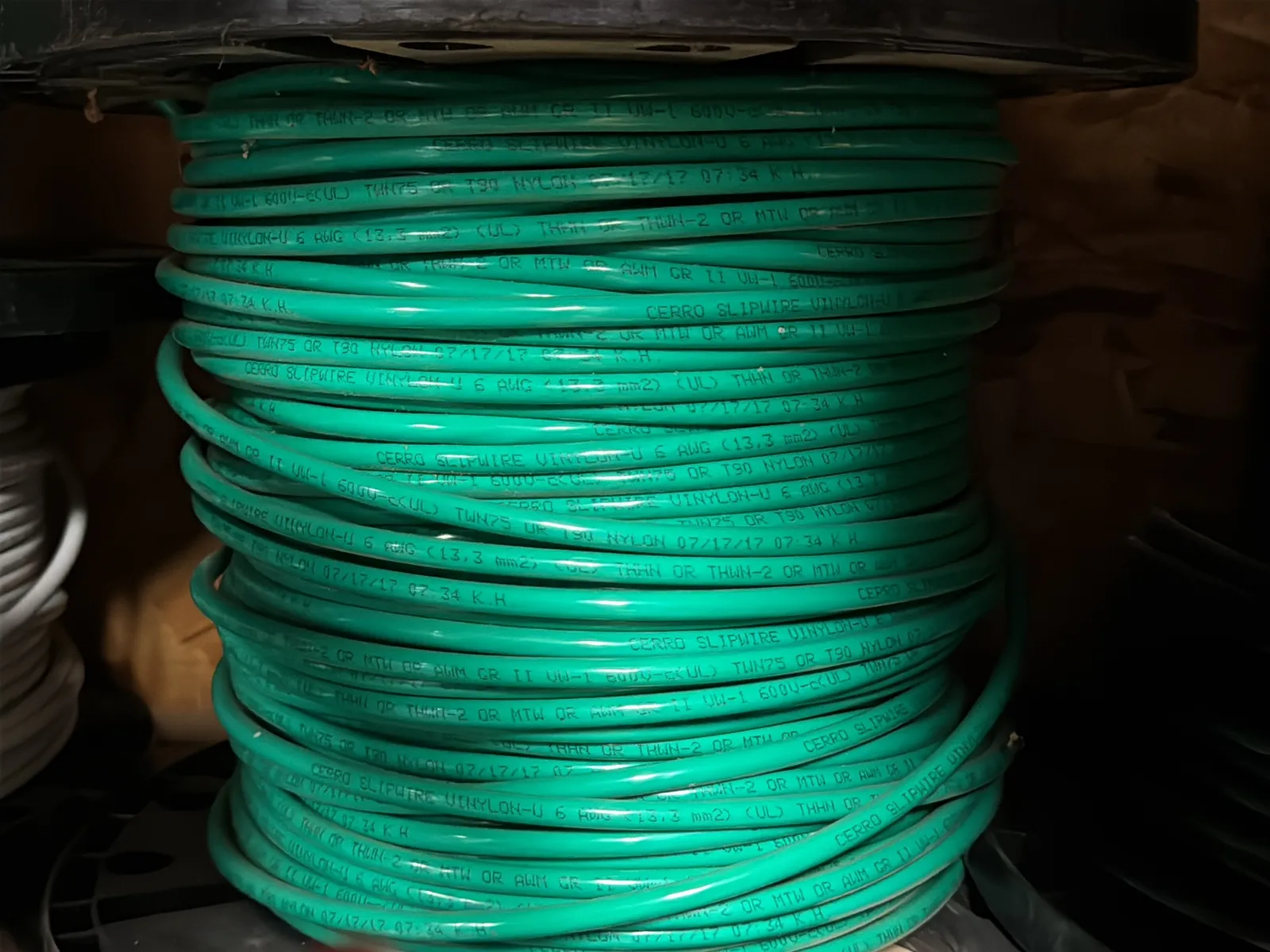 Contents Of (1) Shelf: (10) Spools of Assorted Wire, photo 6 of 11
