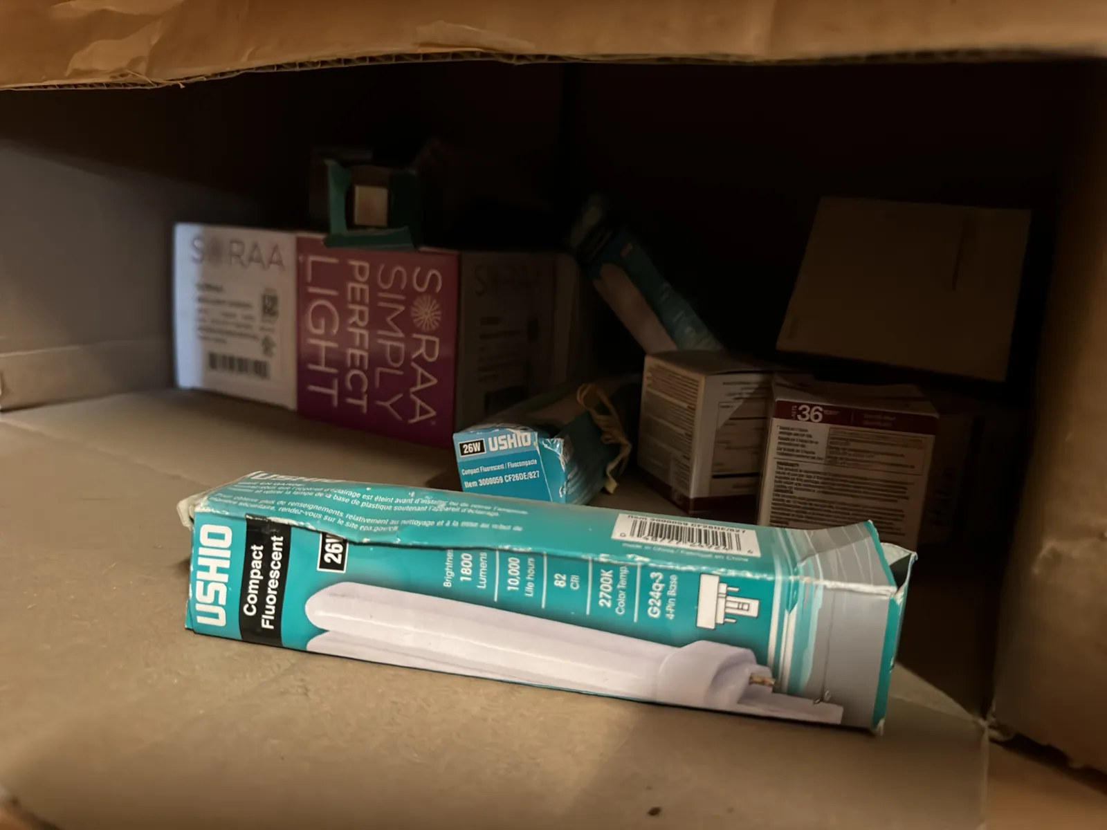 Contents Of (1) Shelf: PPE, Compact Fluorescents, Lutron And More, photo 9 of 10