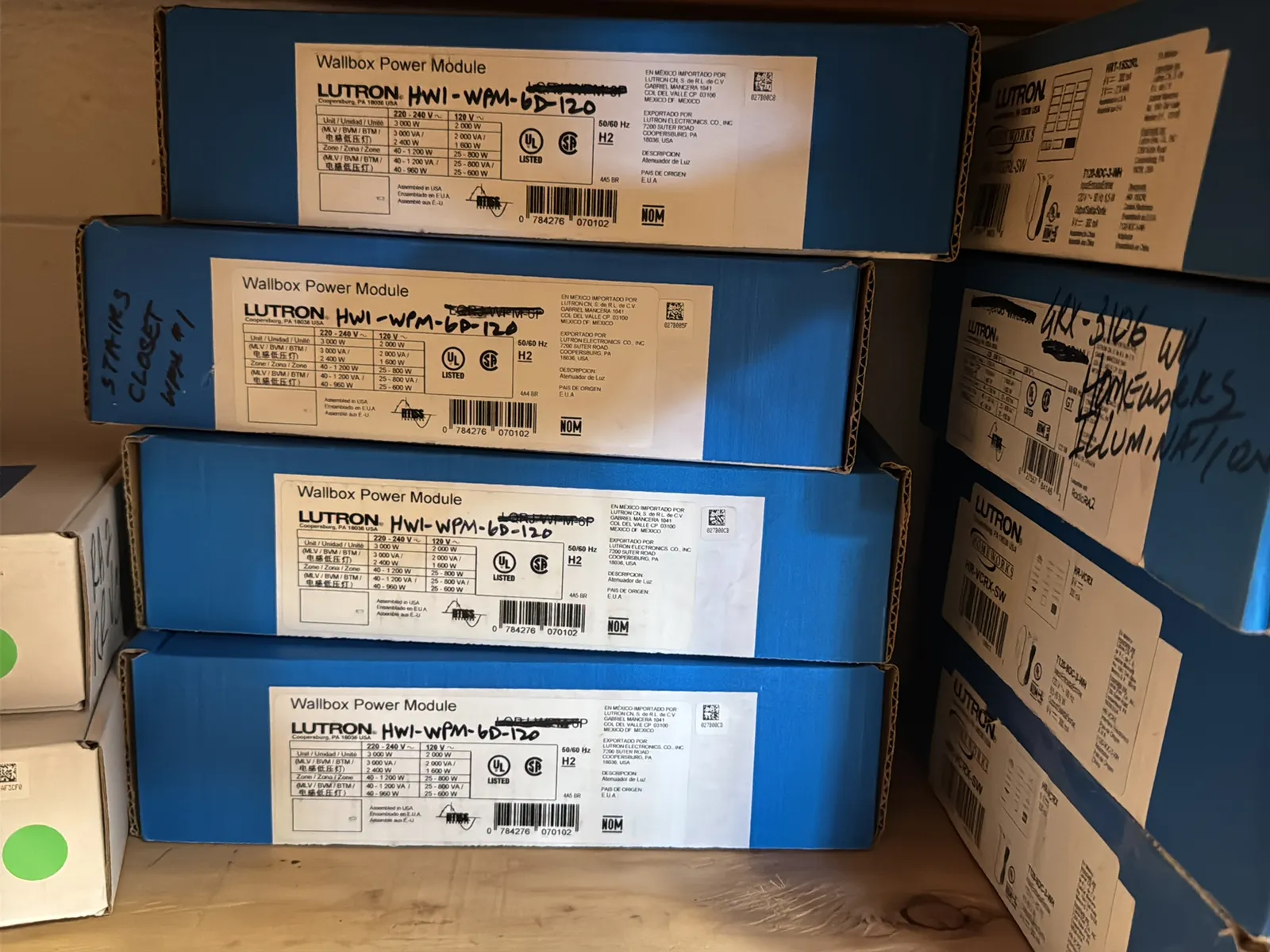 Contents Of (1) Shelf: Assorted Lutron Accessories, Power Modules, Switches, Wireless And More, photo 8 of 11