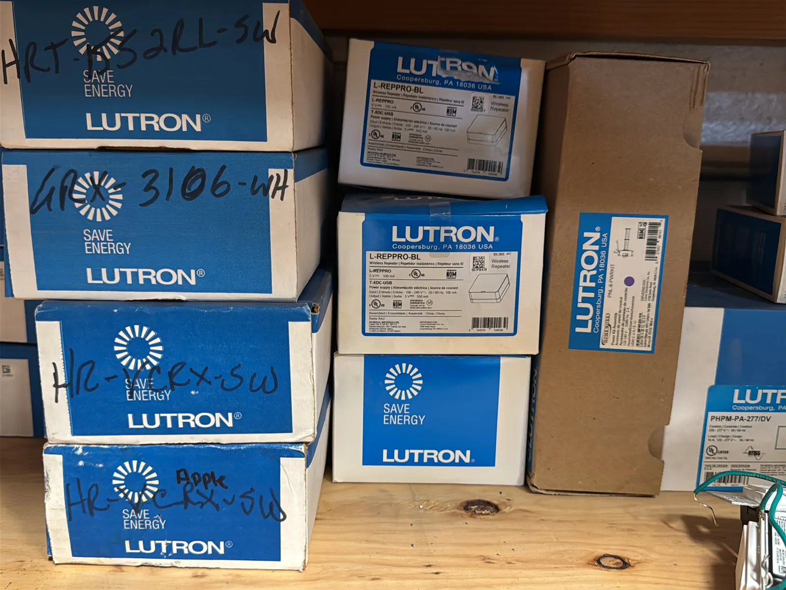 Contents Of (1) Shelf: Assorted Lutron Accessories, Power Modules, Switches, Wireless And More, photo 7 of 11