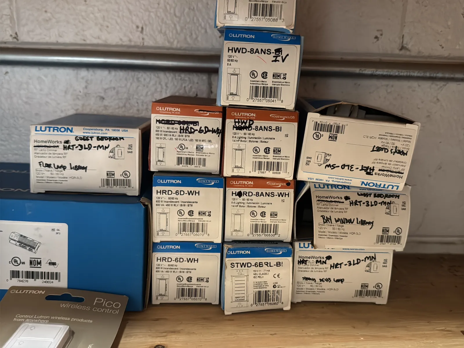 Contents Of (1) Shelf: Assorted Lutron Accessories, Power Modules, Switches, Wireless And More, photo 3 of 11