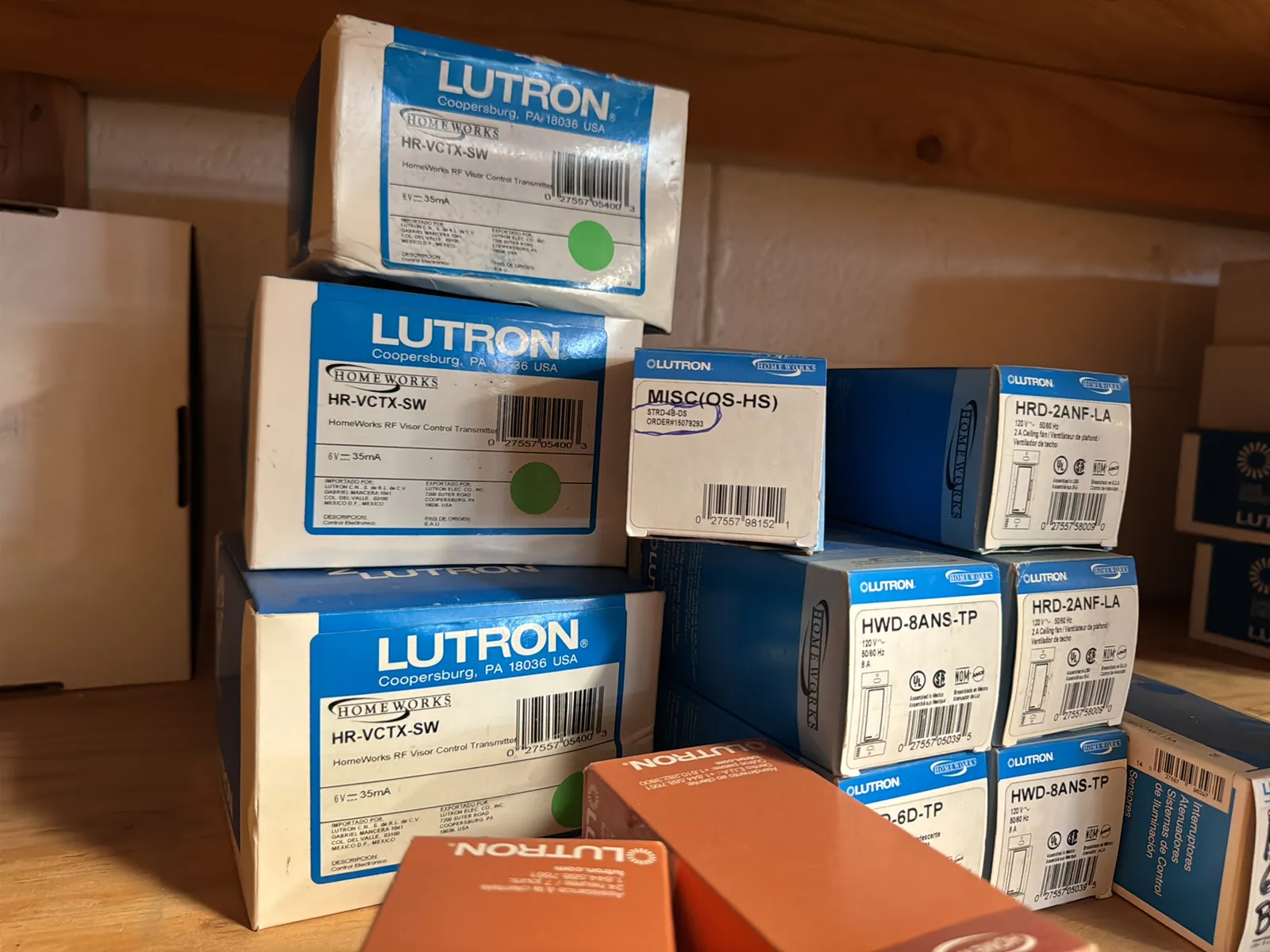Contents Of (1) Shelf: Assorted Lutron Accessories, Landing Boards, Dimming Modules, Switches And More, photo 10 of 10