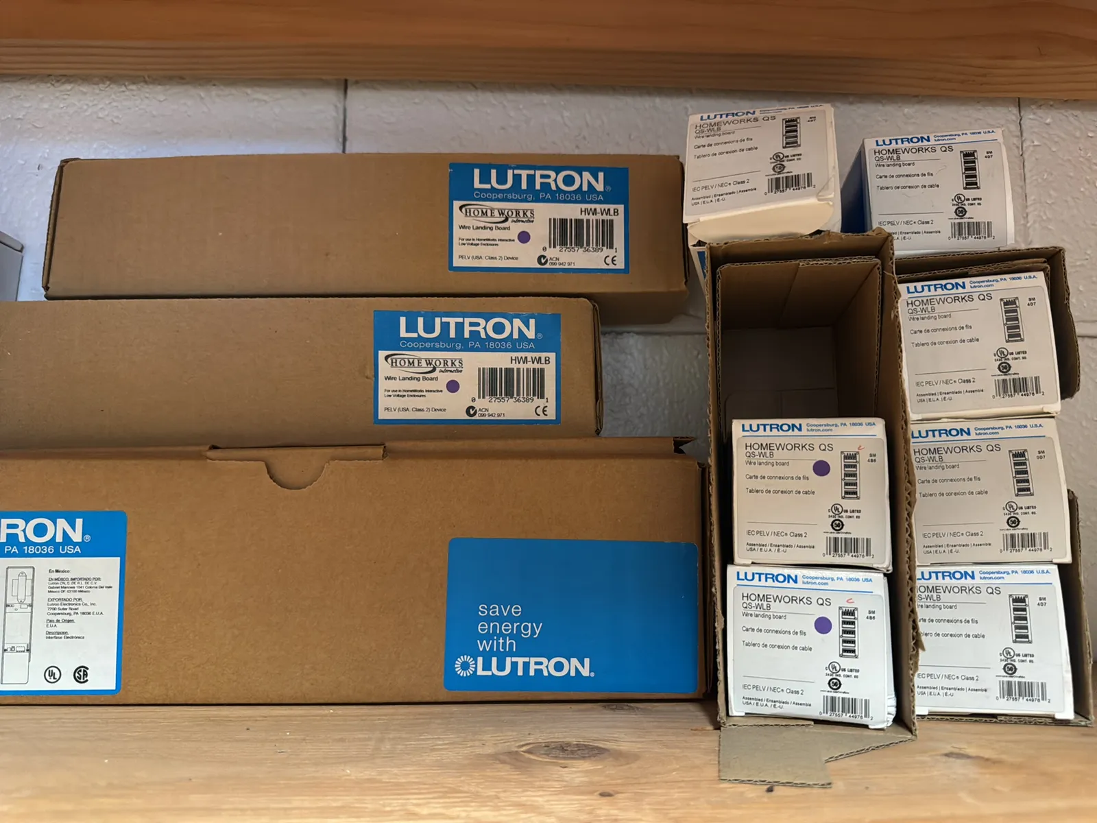 Contents Of (1) Shelf: Assorted Lutron Accessories, Landing Boards, Dimming Modules, Switches And More, photo 2 of 10