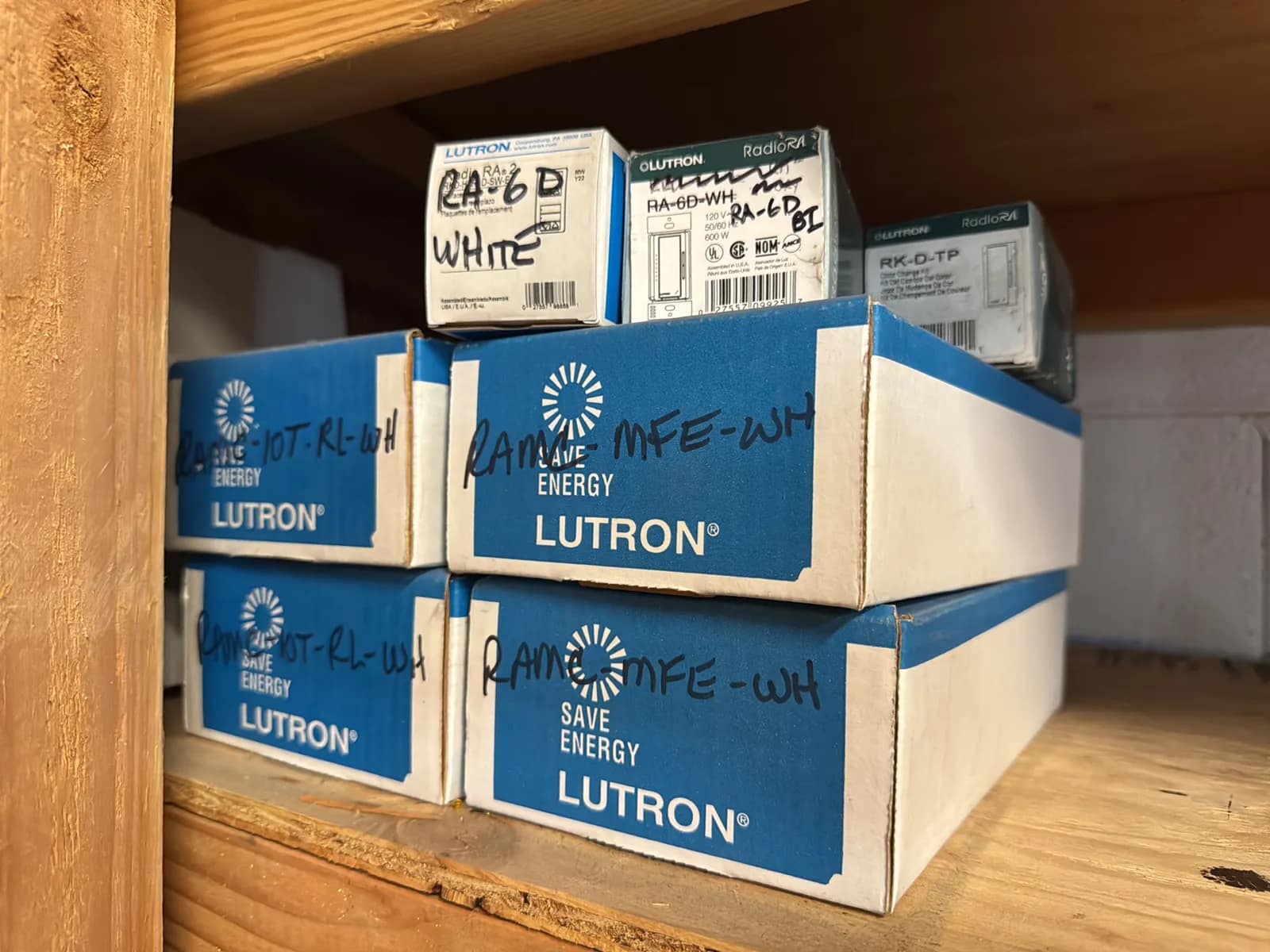 Contents Of (1) Shelf: Assorted Lutron Accessories, Power Modules, photo 9 of 9