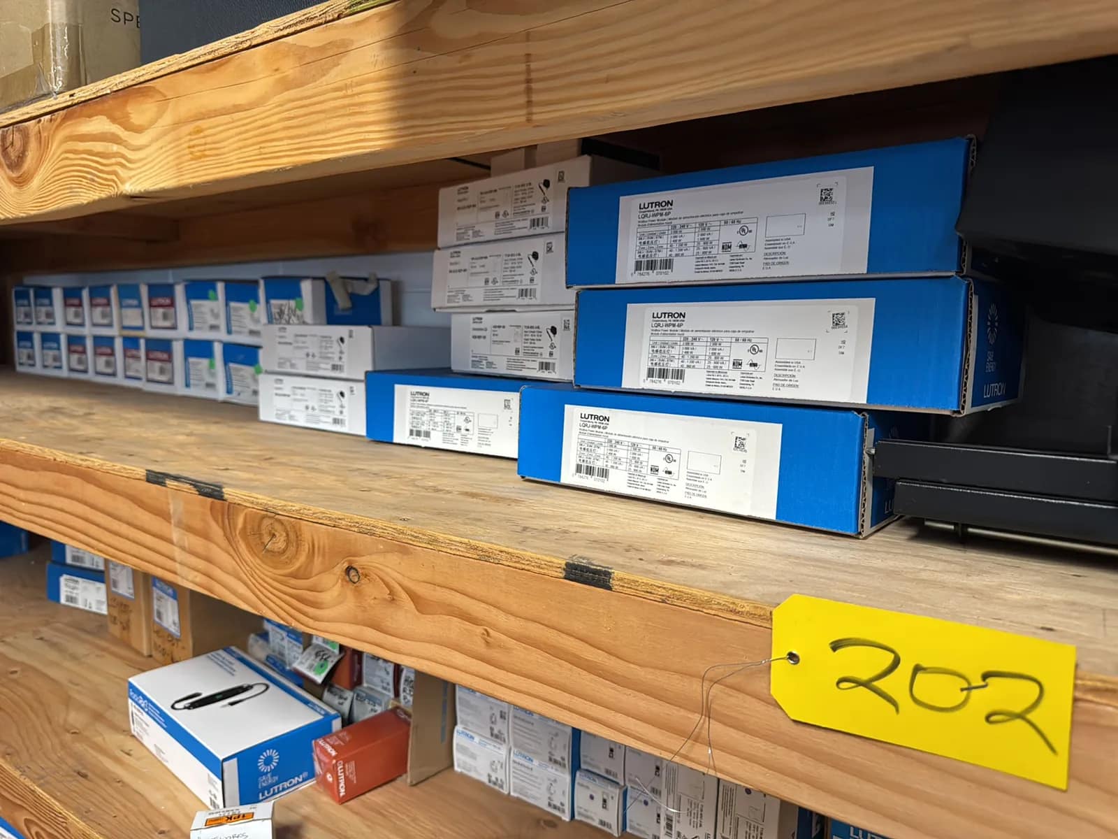 Contents Of (1) Shelf: Assorted Lutron Accessories, Power Modules, photo 1 of 9