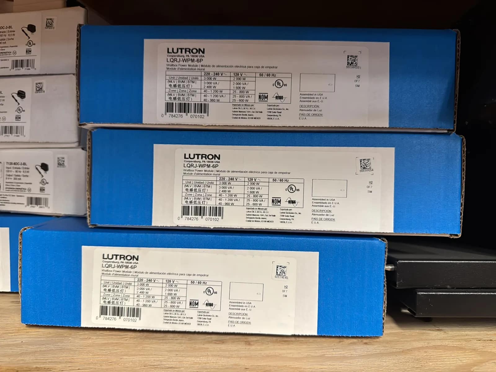 Contents Of (1) Shelf: Assorted Lutron Accessories, Power Modules, photo 2 of 9