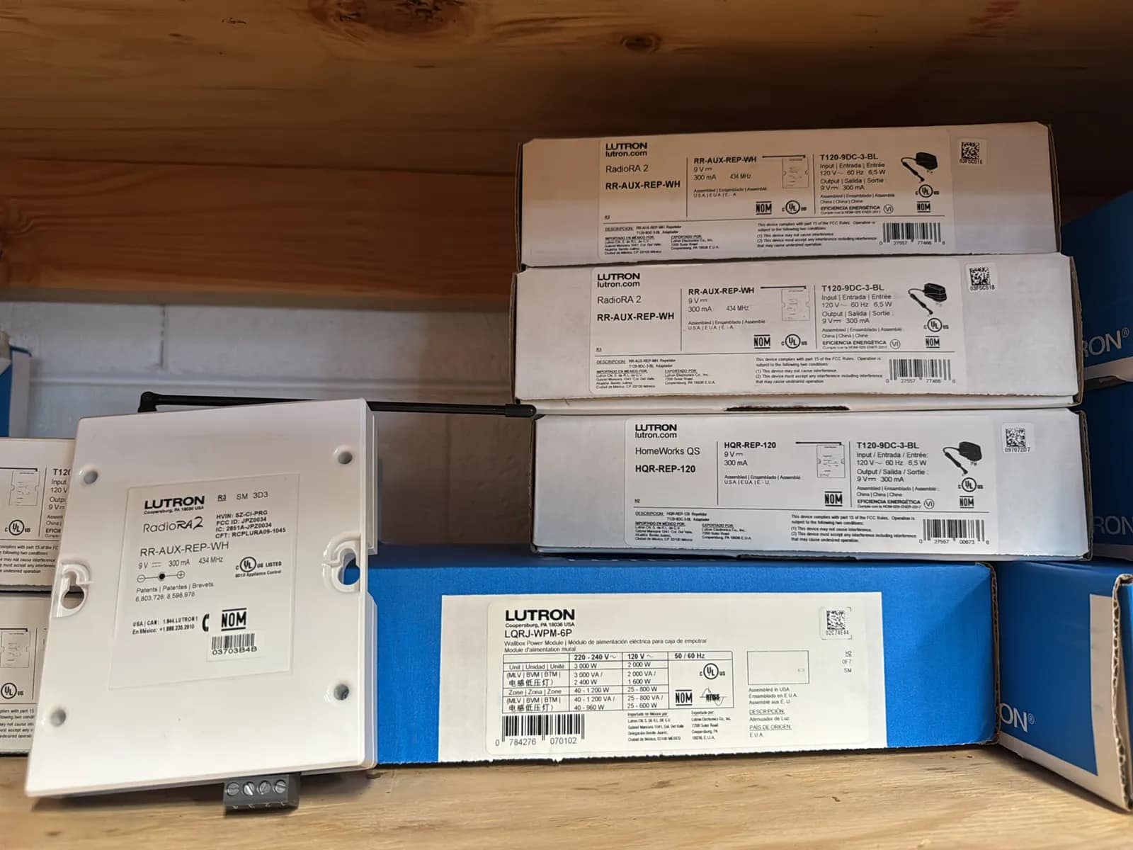 Contents Of (1) Shelf: Assorted Lutron Accessories, Power Modules, photo 3 of 9