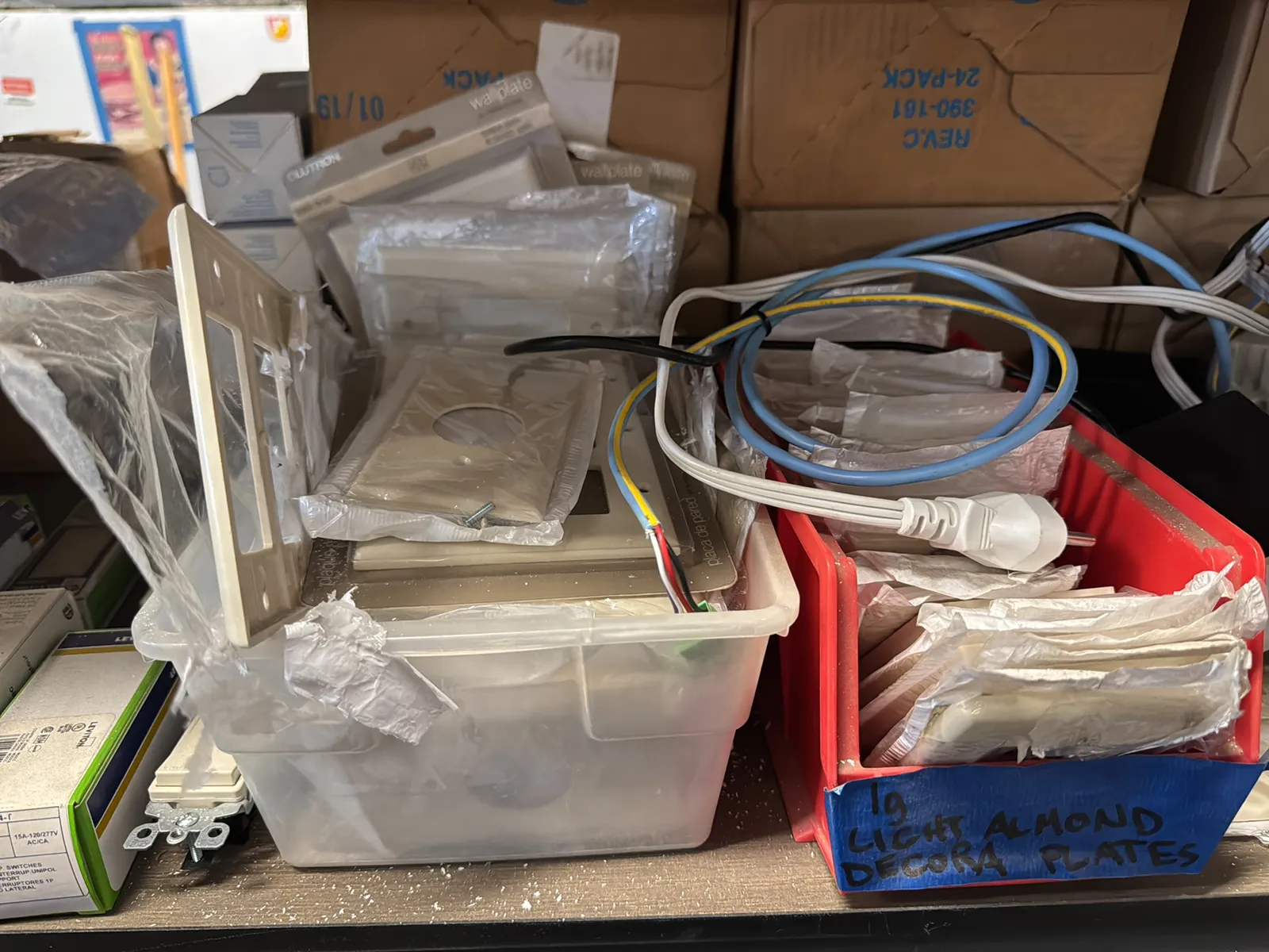 Contents Of (1) Shelf: Leviton Switches, Lutron Switches Switch Plates And More, photo 3 of 9